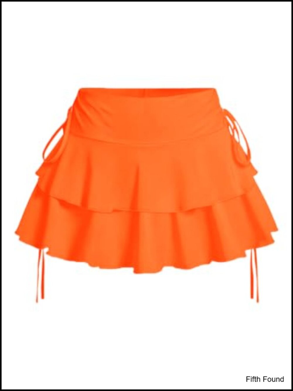 Y2K Mini Ruffle Skort with Shorts Low Rise A-Line Coquette